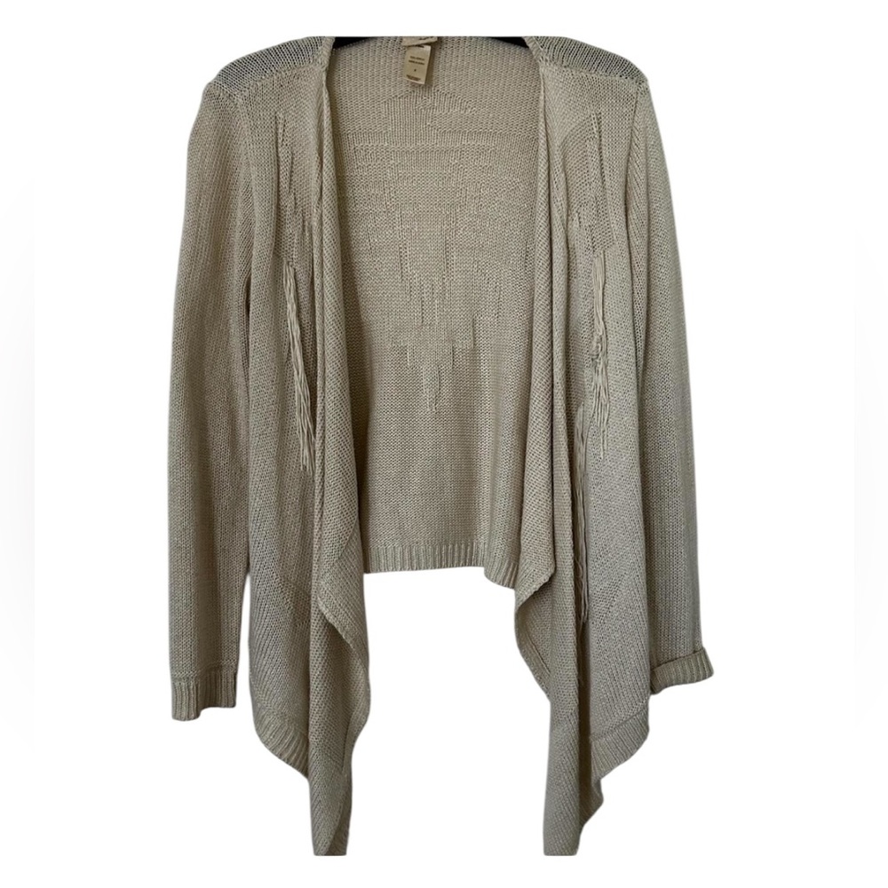 Daytrip Beige Open-Front Cardigan